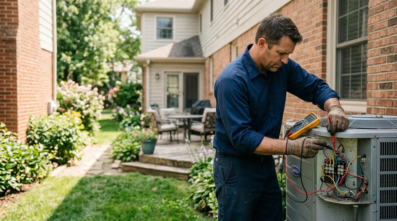HVAC technician working near Loxahatchee, FL